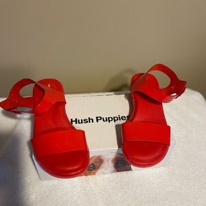 Hush Puppies Bold Red Women's Sandals Size 7